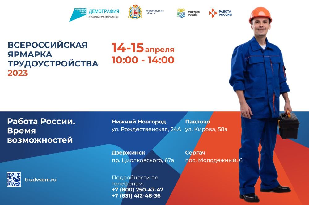 Всероссийская ярмарка трудоустройства «Работа России. Время возможностей»